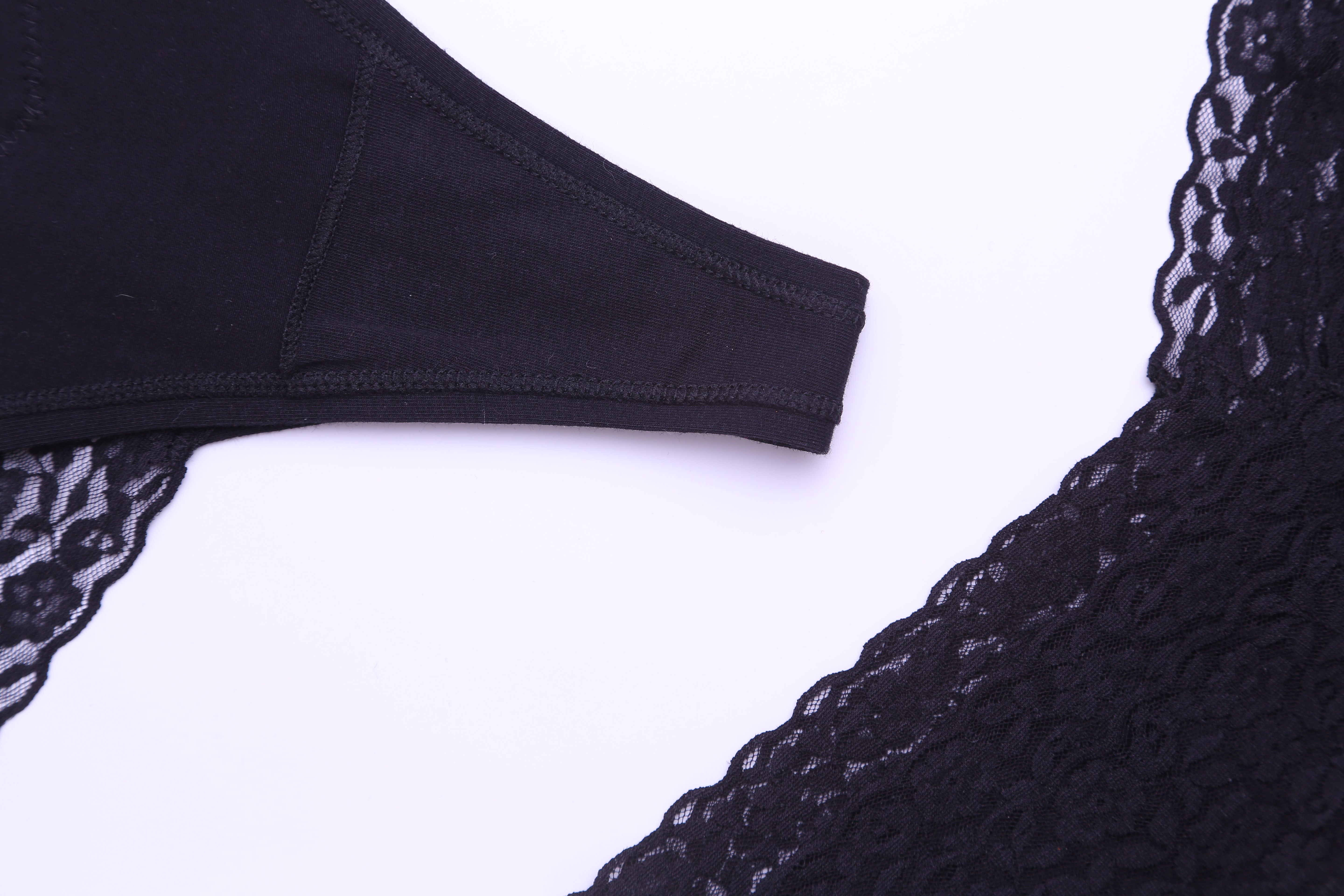 Женские стринги PantyLine мягкий хлопок крупный план ткани